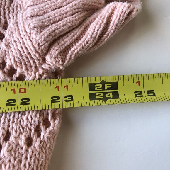 St. Johns Bay Women’s Short Sleeve Open Knit Cardigan Peach Size 1X - Picture 5 of 11